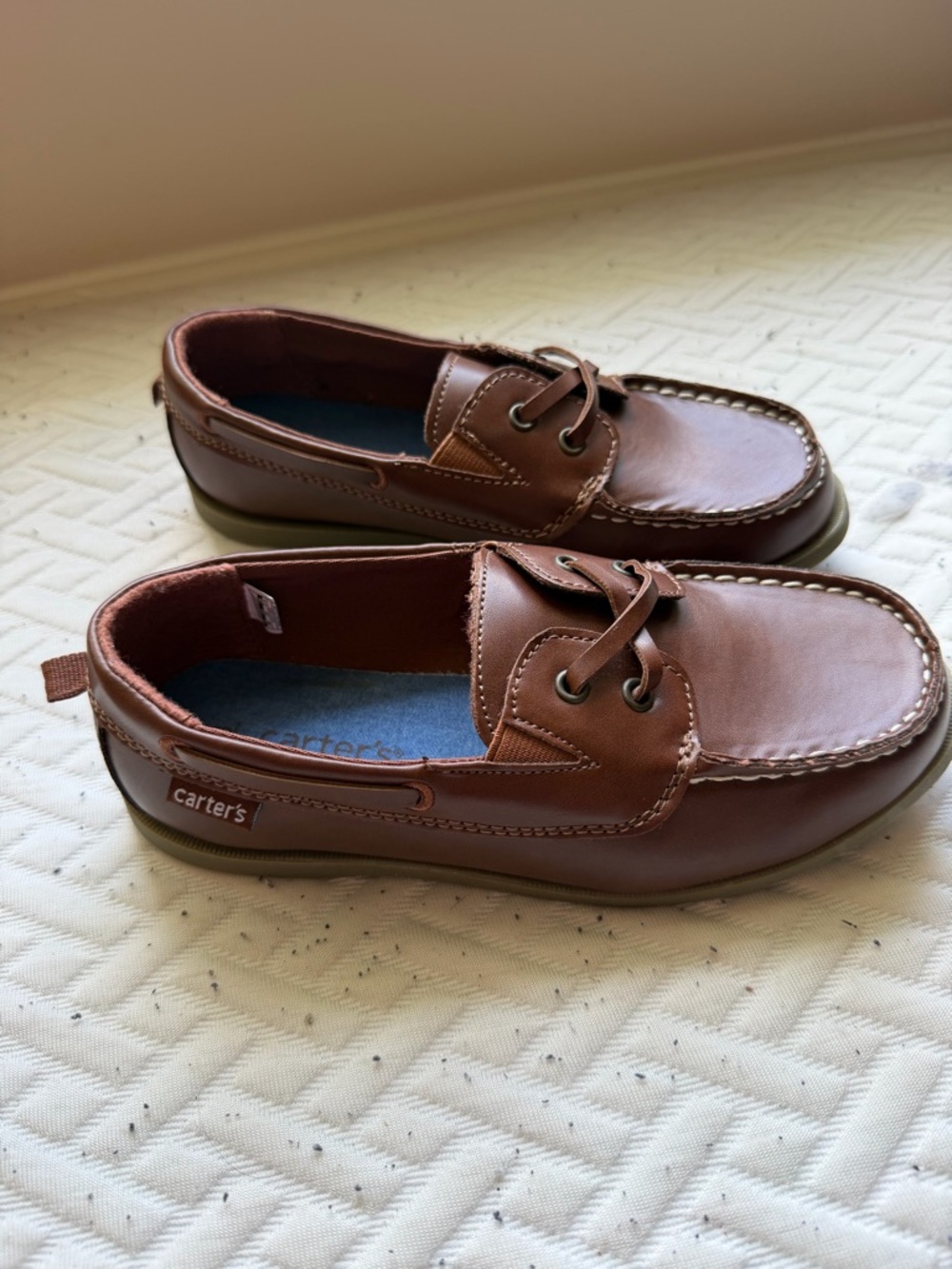 Carter's Brown Slip-On Loafer with Blue Insole